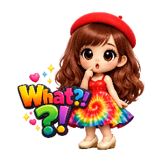 Sweet Cute Girl Sticker