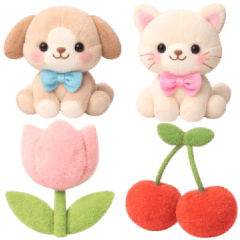 Cute plush toy Sticker
