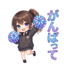 Edo Kiriko Girl.Daily Life Stickers