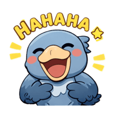Shoebill Greeting Sticker.