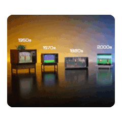 彩色電視動態貼圖