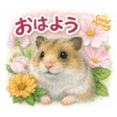 hamsters and flowers