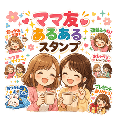 Mom Friends Daily Stickers