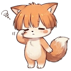 Adorable Fox Greeting Sticker Set