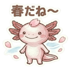 Spring Time Axolotl