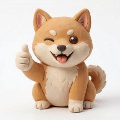 Clay like pictures of Shiba