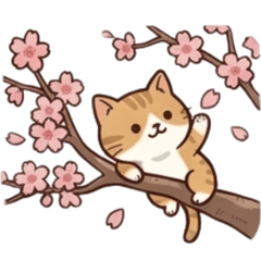 Cheerful Spring Cat