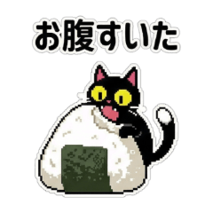 Retro Black Cat: Your Everyday Pixe