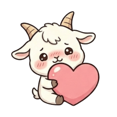 Cute goat stickers9