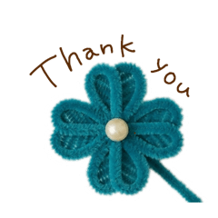 colorful clover Spring stamp