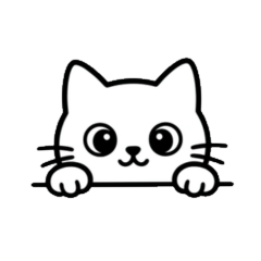 Cute Calming Cat Stickers