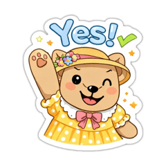 Cute Bear Chat Reaction