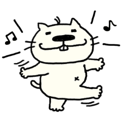 Funny cat & Bird stickers 2