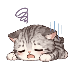 Tiny Meow Scottish Fold pack stickers