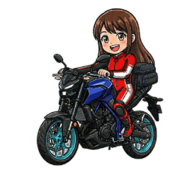 HIROSAKUCHAN_Female biker3