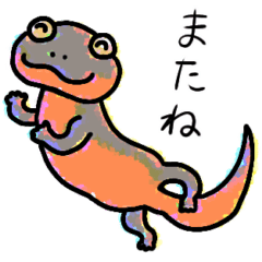 Japanese newt's stickers