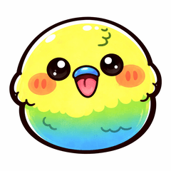 Rainbow Budgie Daily Stickers