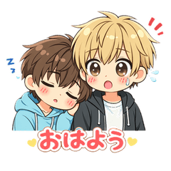 Expressive BL Boys! Pure Love Stickers