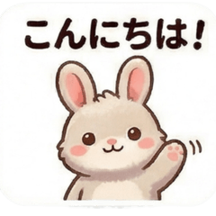 Cute Rabbit 40 Stickers 0331