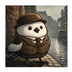 Long-tailed tit in an alley