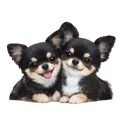 Chihuahua brother and sister Stickers