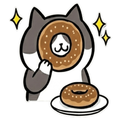 馋猫（黑白相间）