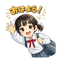 School Life Stickers JHS Girl