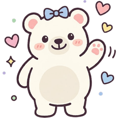 Polite & Sweet Polar Bear shiron