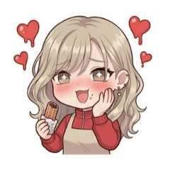 Cheerful Supermarket Clerk: Blond Girl