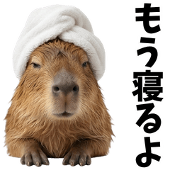 Baby capybara and daily life