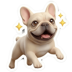 Expressive Frenchie: A heart of moods.