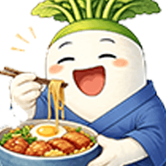 Daikon Radish Daily Stickers