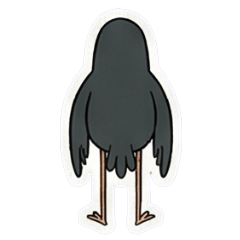 我有大長腿系列-烏鴉