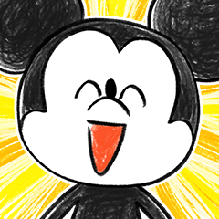 Positive Mickey Mouse Stickers (Smiles)