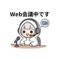 Working Ghostie Girl Stickers