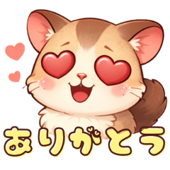 Cute Kawaii Flying Squirrel Stickers