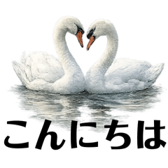 Elegant Swan Stickers