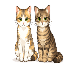 Send cat stickers