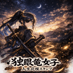 One-Eyed Samurai Girl: Courage Stickers