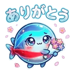 Cute fish stickers1128