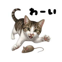 Tabby & White Cat Daily Stickers