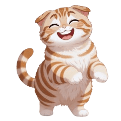 Cute cat Scottish Fold LINE stickers