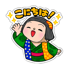 Mimi-chan Japanese Cute Girl Stickers