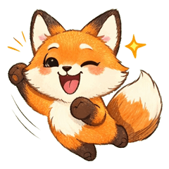 每天都能用！好懂的狐狸英文貼圖