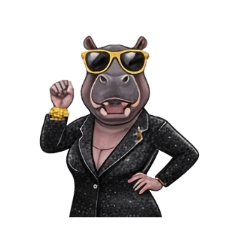 Sassy Superstar Hippo Spirits