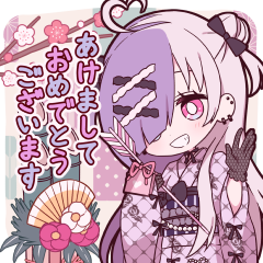 (resale)half-up,half-down girl animation