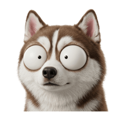 A dog : Siberian Husky