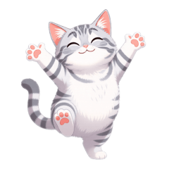 Cute American Shorthair LINE stickers