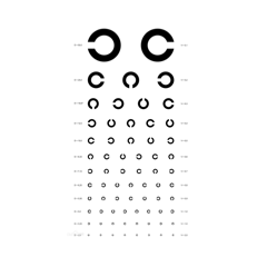 C字視力表
