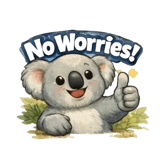 Cute Aussie Daily Talk Stickers